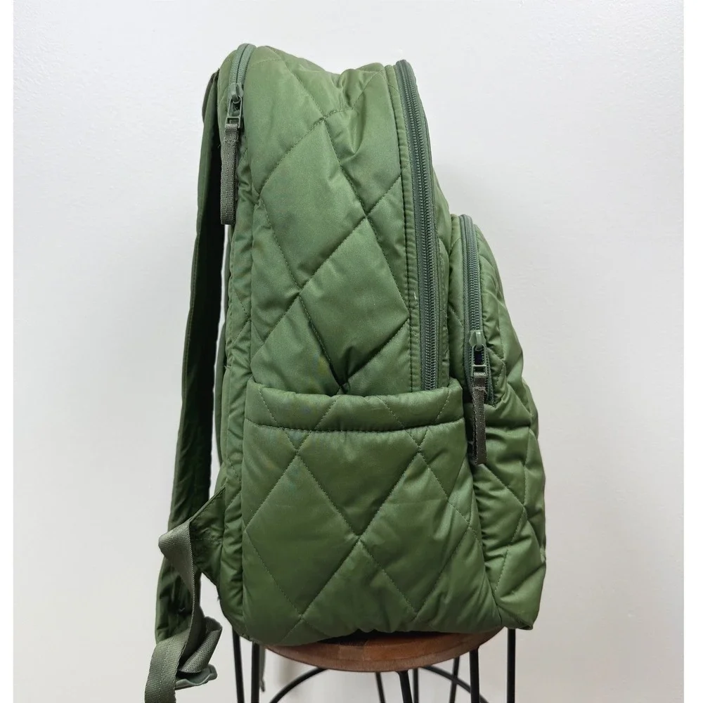Vera Bradley Essential Large Backpack Cedar Green Quilted School Travel College